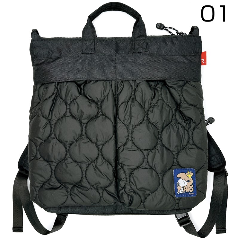 ROOTOTE	IP.セオルー.パフ.Peanuts-0R BLACK